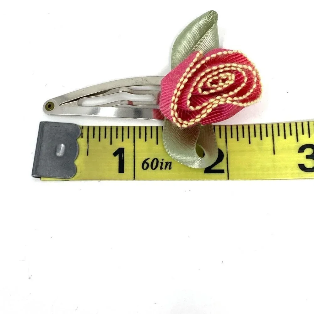Hair Accessory Fabric Grosgrain Rose 2